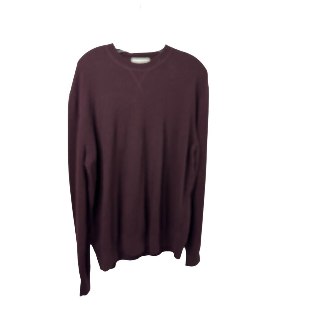 H&M EDITION Men's Long Sleeve Sweater Burgundy